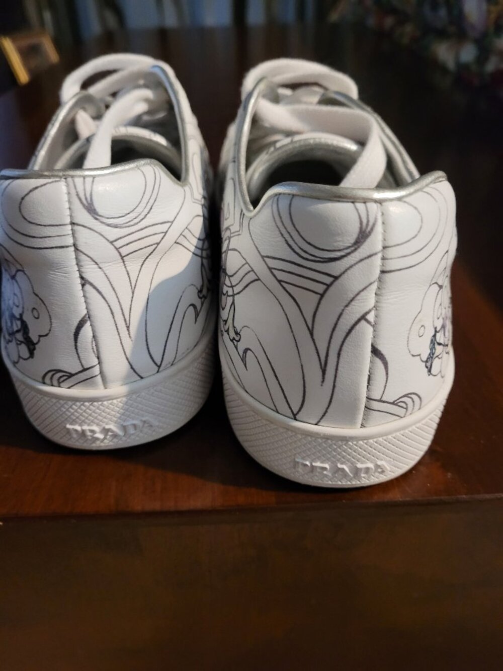 Prada Rabbit Leather Sneakers - Picture 4 of 5